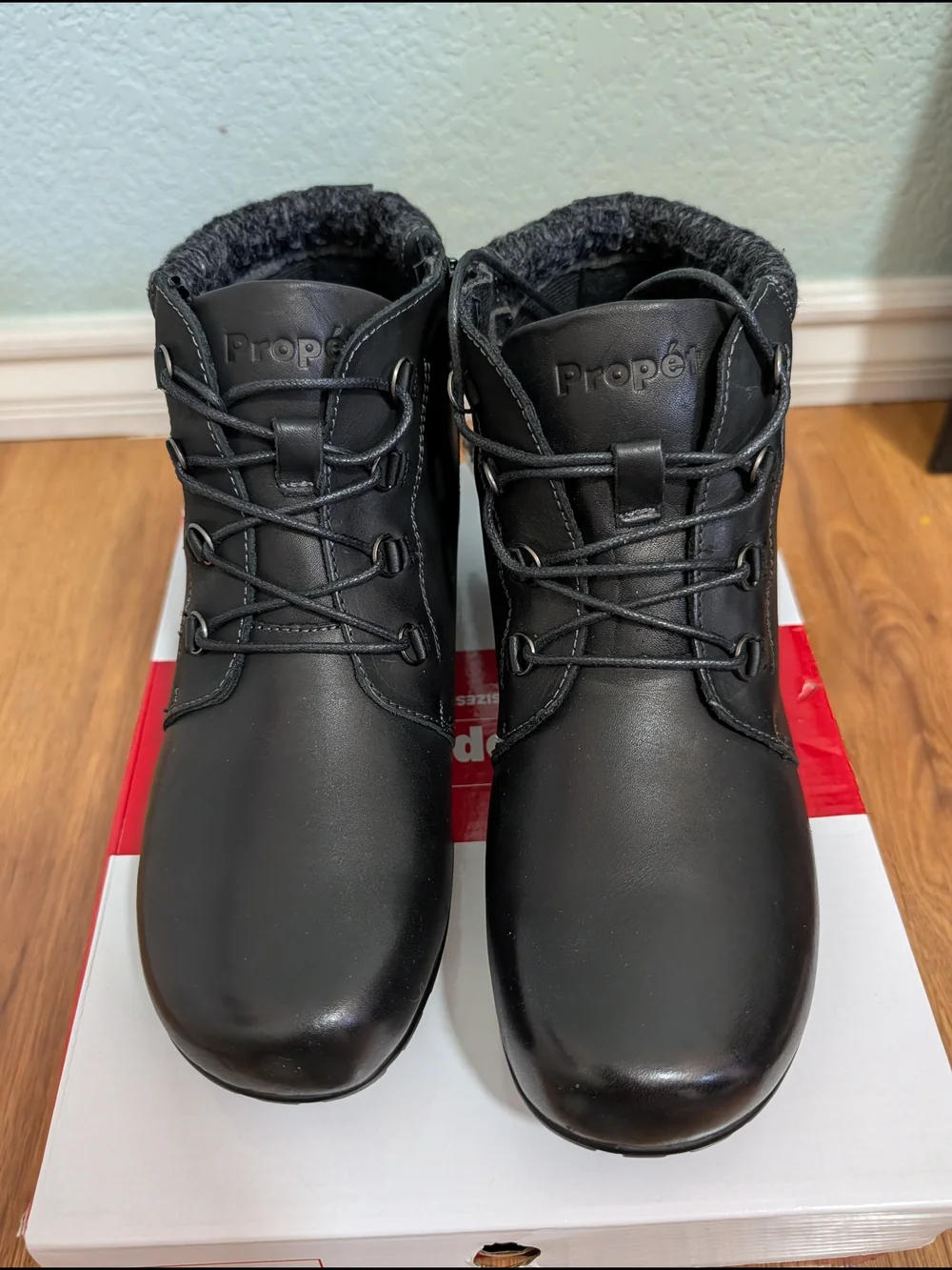 Propet black leather